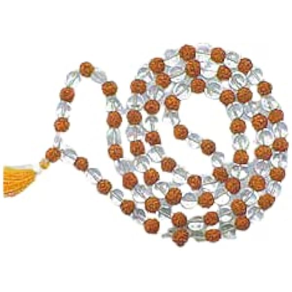 Rudraksha and Sphatik Mala