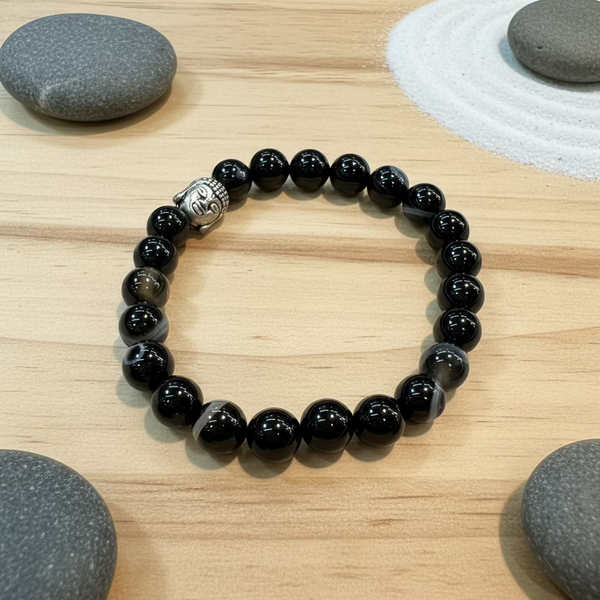 Grey Pyrite Bracelet